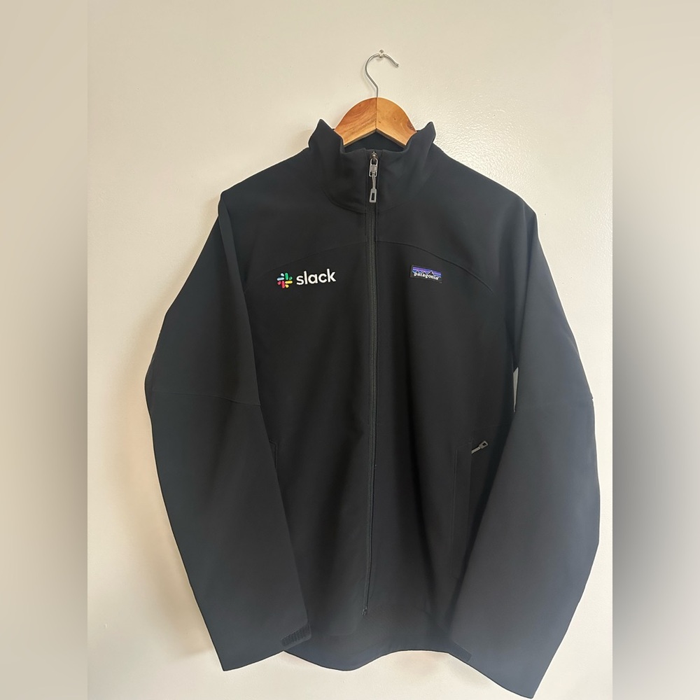 Patagonia Black Softshell Jacket with Logo